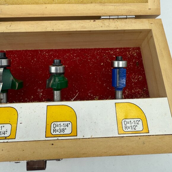 WoodRiver 4pc‎ Round Over Router Bit Set - Picture 3 of 4